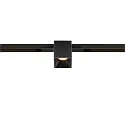 Projecteur sur rail FIXT-IT! rond, version pour montage encastré, adapté aux postes de travail avec écran IP20, noir