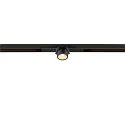 SLV Projecteur sur rail FIXT-IT! rond, version pour montage encastré, adapté aux postes de travail avec écran IP20, or, noir
