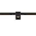 Projecteur sur rail FIXT-IT! rond, version pour montage encastré, adapté aux postes de travail avec écran IP20, noir