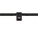 SLV Projecteur sur rail FIXT-IT! rond, version pour montage encastré, adapté aux postes de travail avec écran IP20, noir