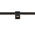 SLV Projecteur sur rail FIXT-IT! rond, version pour montage encastré, adapté aux postes de travail avec écran IP20, noir
