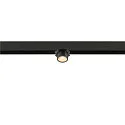 SLV Projecteur sur rail FIXT-IT! rond, version pour montage en surface, adapté aux postes de travail avec écran IP20, or, noir