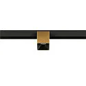 SLV Projecteur sur rail FIXT-IT! rond, version pour montage en surface, adapté aux postes de travail avec écran IP20, or, noir