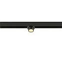 SLV Projecteur sur rail FIXT-IT! rond, version pour montage en surface, adapté aux postes de travail avec écran IP20, noir