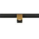 Projecteur sur rail FIXT-IT! rond, version pour montage en surface, adapté aux postes de travail avec écran IP20, or, noir