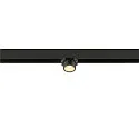 SLV track spot FIXT-IT! round, surface-mounted version, suitable for VDU workstation IP20, gold, black, lacquered dimmable