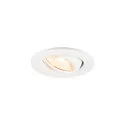 Plafonnier encastré NEW TRIA® 45 rond, adapté aux postes de travail avec écran IP20, blanche, laqué 