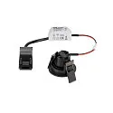 SLV Plafonnier encastré NEW TRIA® 45 rond, adapté aux postes de travail avec écran IP20, noir, laqué 