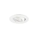 SLV Plafonnier encastré NEW TRIA® 45 rond, adapté aux postes de travail avec écran IP20, blanche, laqué 