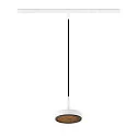SLV pendant luminaire GRIP! FLAT IP20, black, white dimmable