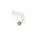 ceiling luminaire GRIP!S SINGLE suitable for VDU workstation IP20, black, white, lacquered dimmable