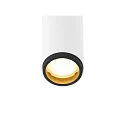 SLV Luminaire de plafond GRIP!S SINGLE adapté aux postes de travail avec écran IP20, noir, blanche, laqué gradable