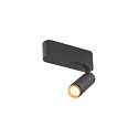 SLV Luminaire de plafond GRIP!S SINGLE adapté aux postes de travail avec écran IP20, or, noir, laqué gradable