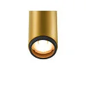 SLV Luminaire de plafond GRIP!S SINGLE adapté aux postes de travail avec écran IP20, or, noir, laqué gradable