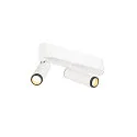 SLV Luminaire de plafond GRIP!S DOUBLE adapté aux postes de travail avec écran IP20, noir, blanche, laqué gradable