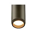 SLV Luminaire de plafond GRIP!M DOUBLE IP20, bronze, noir, laqué gradable
