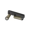 SLV Luminaire de plafond GRIP!M DOUBLE IP20, bronze, noir, laqué gradable