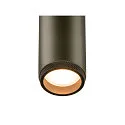 SLV ceiling recessed luminaire GRIP!M cylindrical IP20, bronze, black, lacquered dimmable