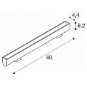SLV Luminaire mural d’extérieur GALEN PRO 60 IP65, anthrazit, laqué gradable