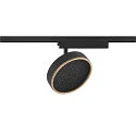 1-Projecteur monophasé GRIP! FLAT CCT Switch, pivotant à la cardan IP20, or, noir gradable
