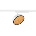 SLV 1-Projecteur monophasé GRIP! FLAT CCT Switch, pivotant à la cardan IP20, noir, blanche gradable