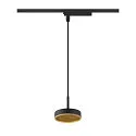 Luminaire à suspension monophasé GRIP! FLAT Bas, sans abat-jour, CCT Switch IP20, or, noir gradable