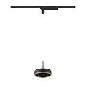 Luminaire à suspension monophasé GRIP! FLAT Bas, sans abat-jour, CCT Switch IP20, or, noir gradable