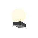 Luminaire mural SUN WL UP rond G9 IP20, noir, laqué gradable