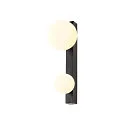 wall luminaire SUN WL DOUBLE round G9 IP20, black, lacquered dimmable