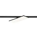 SLV 3-phase spot SIGHT PANEL MULTI square, rotatable, switchable IP20, black 