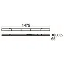 SLV light carrier RETRO LT 150 NB DALI controllable, CCT Switch, adjustable, multipower IP20, white dimmable