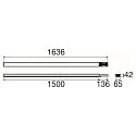 SLV Système d'éclairage en continu connecteur EASYLIGHT BC 1500 7 25 WH DALI avec couverture, 7 pôles, blanche, blanc trafic