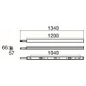 SLV Barre lumineuse BATTEN P 1200 52 ON-OFF PIR avec capteur, CCT Switch, multipower IP20