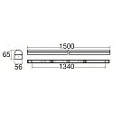 SLV Barre lumineuse BATTEN P 1500 72 DALI contrôlable par DALI, CCT Switch, multipower IP20