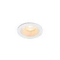 Plafonnier encastré NUMINOS® XS rond, adapté aux postes de travail avec écran IP20, blanche, laqué gradable