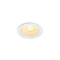 Plafonnier encastré NUMINOS® XS rond, adapté aux postes de travail avec écran IP20, blanche, laqué gradable