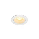Plafonnier encastré NUMINOS® XS rond, adapté aux postes de travail avec écran IP20, blanche, laqué gradable