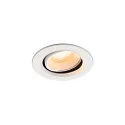 Plafonnier encastré NUMINOS® MOVE XS rond, adapté aux postes de travail avec écran IP20, blanche, laqué gradable