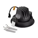 ceiling recessed luminaire NUMINOS® MOVE S round, suitable for VDU workstation IP20, black, lacquered dimmable