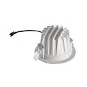 SLV Plafonnier encastré NUMINOS® M rond, adapté aux postes de travail avec écran IP20, blanche, laqué gradable