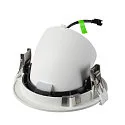 SLV Plafonnier encastré NUMINOS® GIMBLE L rond, adapté aux postes de travail avec écran IP20, blanche, laqué gradable