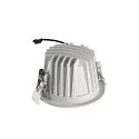 SLV ceiling recessed luminaire NUMINOS® L round, suitable for VDU workstation IP20, white, lacquered dimmable