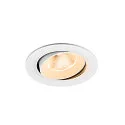 Plafonnier encastré NUMINOS® MOVE L rond, adapté aux postes de travail avec écran IP20, blanche, laqué gradable