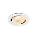 Plafonnier encastré NUMINOS® MOVE L rond, adapté aux postes de travail avec écran IP20, blanche, laqué gradable