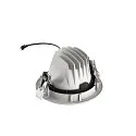 SLV Plafonnier encastré NUMINOS® MOVE L rond, adapté aux postes de travail avec écran IP20, blanche, laqué gradable