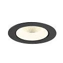 SLV Plafonnier encastré NUMINOS® GIMBLE XL adapté aux postes de travail avec écran IP20, noir, blanche, laqué gradable
