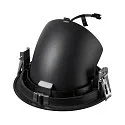 SLV Plafonnier encastré NUMINOS® GIMBLE XL adapté aux postes de travail avec écran IP20, noir, laqué gradable