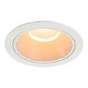 Plafonnier encastré NUMINOS® XL rond, adapté aux postes de travail avec écran IP20, blanche, laqué gradable