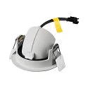 SLV Plafonnier encastré NUMINOS® GIMBLE XS rond, adapté aux postes de travail avec écran IP20, blanche, laqué gradable