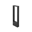 SLV outdoor floor lamp FLATT II 62 PHASE down, sea-air resistant IP65, black, lacquered dimmable